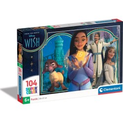 Clementoni παιδικό παζλ super color disney wish 104 τμχ 1210-27269 8005125272693