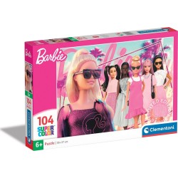 Clementoni παιδικό παζλ super color barbie 104 τμχ 1210-25752 8005125257522