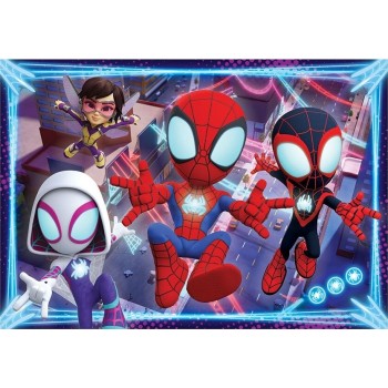 Clementoni παιδικό παζλ maxi super color marvel spidey και οι απίθανοι φίλοι του 24 τμχ 1200-28527 8005125285235