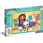 Clementoni Children's Puzzle Maxi Super Color Gabbys Dollhouse 24 pcs 1200-28521 8005125285211