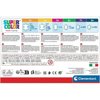 Clementoni Disney Minnie Mouse Children's Puzzle Super Color Disney Minnie 2x60 pcs 1200-24815 8005125248155