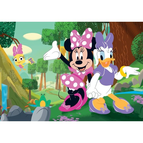 Clementoni Disney Minnie Mouse παιδικό παζλ super color disney minnie 2x60 τμχ 1200-24815 8005125248155