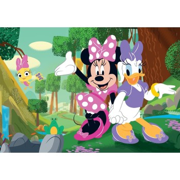 Clementoni Disney Minnie Mouse παιδικό παζλ super color disney minnie 2x60 τμχ 1200-24815 8005125248155