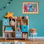 Clementoni παιδικό παζλ maxi super color disney stitch 24 τμχ 1200-24029 8005125240296