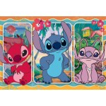 Clementoni παιδικό παζλ maxi super color disney stitch 24 τμχ 1200-24029 8005125240296