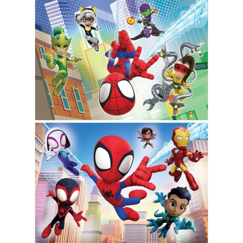 Clementoni- Marvel Spidey & His Amazing Friends Supercolor Friends-3x48 Clementoni- Marvel Spidey & His Amazing Friends Supercolor Friends-3x48