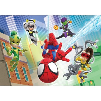 Clementoni Spiderman Children's Puzzle Super Color Marvel Spidey and his Unlikely Friends 2x60 pcs 1200-21625 8005125216253