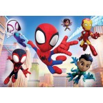 Clementoni Spiderman παιδικό παζλ super color marvel spidey και οι απίθανοι φίλοι του 2x60 τμχ 1200-21625 8005125216253