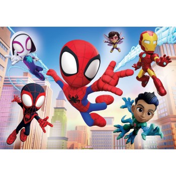 Clementoni Spiderman παιδικό παζλ super color marvel spidey και οι απίθανοι φίλοι του 2x60 τμχ 1200-21625 8005125216253