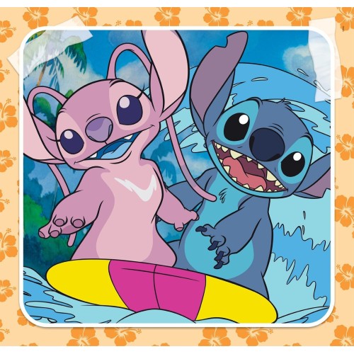 Clementoni παιδικό παζλ super color disney stitch 3x48 τμχ 1200-25321 8005125253210