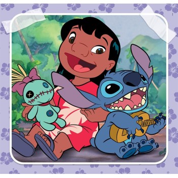 Clementoni παιδικό παζλ super color disney stitch 3x48 τμχ 1200-25321 8005125253210