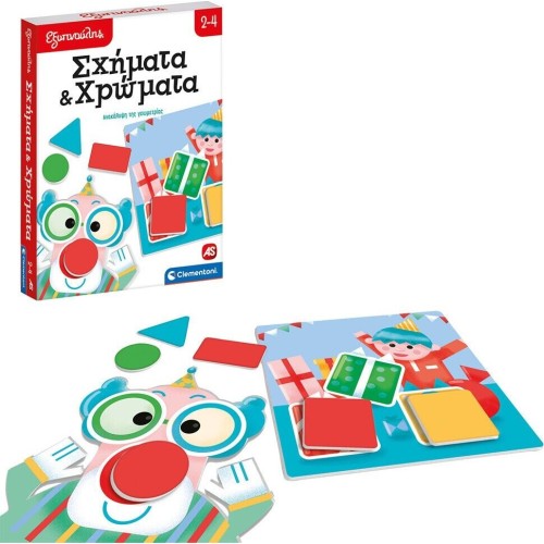 Clementoni Εξυπνούλης Εκπαιδευτικό Παιχνίδι Σχήματα Και Χρώματα Για 2-4 Χρονών 1024-63259 8005125632596