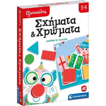 Clementoni Εξυπνούλης Smart Educational Game Shapes And Colors For 2-4 Years Old 1024-63259 8005125632596