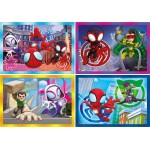 Clementoni Spiderman Children's Puzzle 4 in 1 Super Color Marvel Spidey and his Unlikely Friends 12-16-20-24 pcs 1200-21528 8005