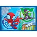 Clementoni Spiderman Children's Puzzle 4 in 1 Super Color Marvel Spidey and his Unlikely Friends 12-16-20-24 pcs 1200-21528 8005