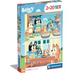 Clementoni Children's Puzzle Super Color Bluey 2x20 pcs 1200-24807 8005125248070