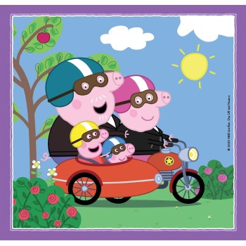 Clementoni παιδικό παζλ super color peppa pig 3x48 τμχ 1200-25293 8005125252930