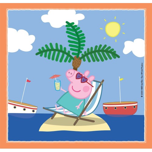 Clementoni παιδικό παζλ super color peppa pig 3x48 τμχ 1200-25293 8005125252930
