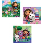 Clementoni παιδικό παζλ super color gabbys dollhouse 3x48 τμχ 1200-25295 8005125252954
