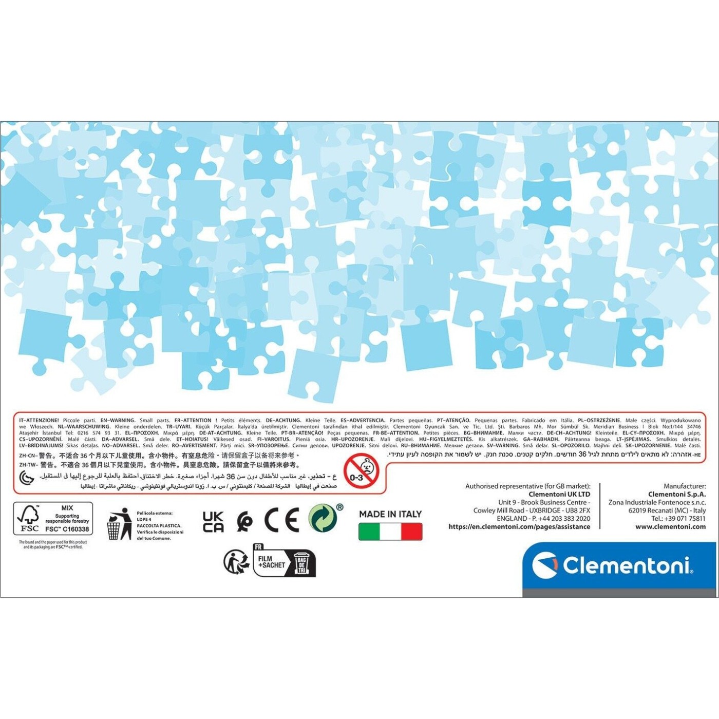 Clementoni Children's Puzzle Super Color Disney Cars 3x48 pcs 1200 ...