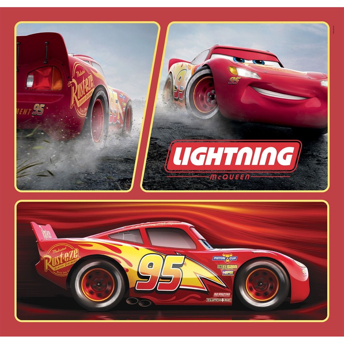 Clementoni Children's Puzzle Super Color Disney Cars 3x48 pcs 1200 ...