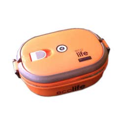eco life Ecolife Φαγητοδοχείο Μεταλλικο Double Wall 900Ml Πορτοκαλι 33-FC-9081 5208009001584