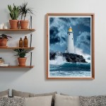 Clementoni Puzzle High Quality Collection Storm at the Lighthouse 1000 pcs 1220-39828 8005125398287