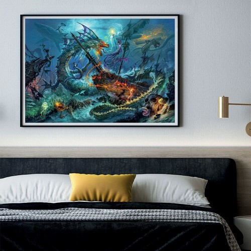 Clementoni Puzzle High Quality Collection Battle Under the sea 3000 pcs 1220-33023 8005125330232