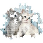 Clementoni Παζλ 500 H.Q. Cat & Bunny - Compact Box 1220-35539 8005125355396