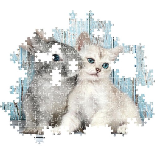Clementoni Παζλ 500 H.Q. Cat & Bunny - Compact Box 1220-35539 8005125355396