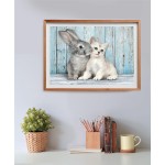 Clementoni Παζλ 500 H.Q. Cat & Bunny - Compact Box 1220-35539 8005125355396