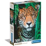 Clementoni Παζλ 500 H.Q. Τίγρης Στη Ζούγκλα - Compact Box 1220-35541 8005125355419