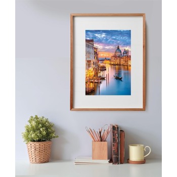 Clementoni 35542 jigsaw collection-lighting venice 500 pieces-poster included, puzzle  1220-35542 8005125355426