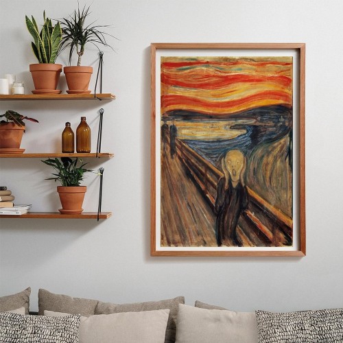 Clementoni 39791 museum collection-the scream-1000 pieces-adult jigsaw puzzles, art, f 1260-39791 8005125397914