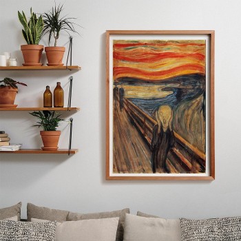 Clementoni 39791 museum collection-the scream-1000 pieces-adult jigsaw puzzles, art, f 1260-39791 8005125397914