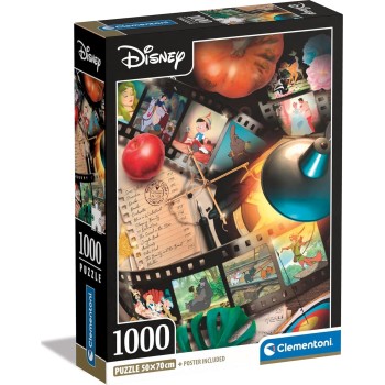 Clementoni 39810 disney jigsaw classic movies 1000 pieces-puzzle for adults 14-99 year 1260-39810 8005125398102