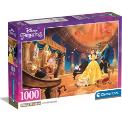 Clementoni 39854 disney princess jigsaw belle and the beast 1000 pieces-poster include 1260-39854 8005125398546