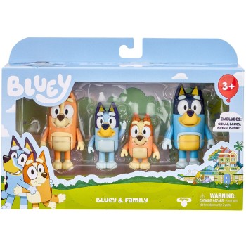 Giochi Preziosi Bluey 4 Figures 6cm - Country Theme BLY63000 8056379165330