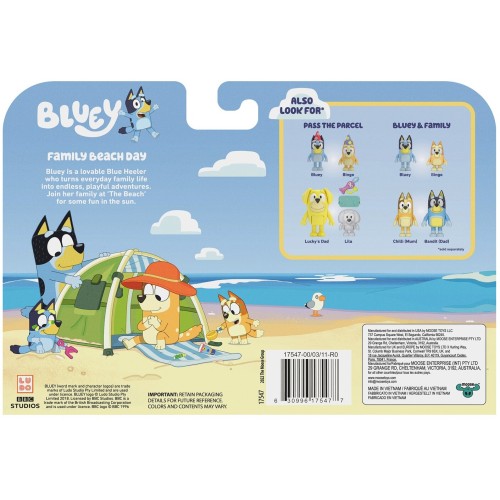 Giochi Preziosi Bluey 4 φιγούρες 6 εκ - Θεμα Εξοχικο BLY63000 8056379165330