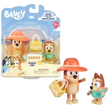 Giochi Preziosi Bluey 2 φιγούρες 6 εκ. and αξεσουάρ - Θεμα Εξoχικο BLY69000 8056379166221