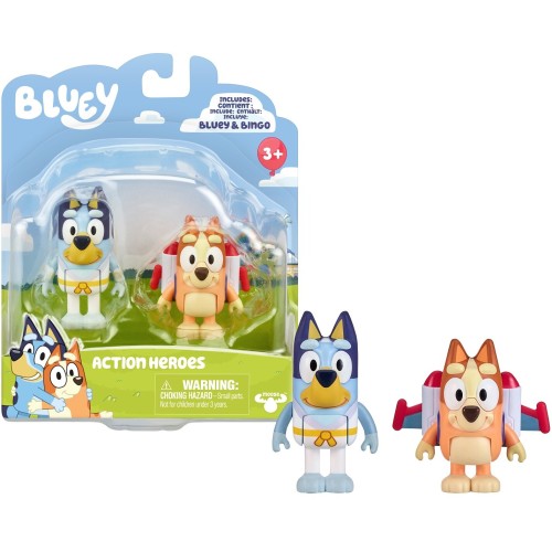 Giochi Preziosi Bluey 2 Figures 6 cm and Accessories - Theme Exotic BLY69000 8056379166221