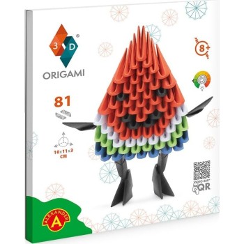 Alexander Toys Origami 3D - Watermelon (Καρπούζι)  81 Pcs 2825 5906018028256