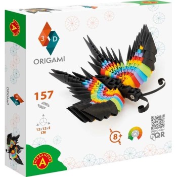 Alexander Toys origami 3d 501821-3d origami butterfly - beautiful 3d  sculpture with paten 2345 5906018023459