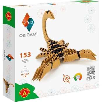 Alexander Toys origami 3d 501825 - 3d origami scorpion - beautiful 3d  sculpture with pate 2349 5906018023497