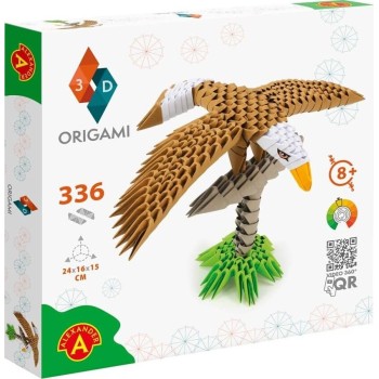 Alexander Toys origami 3d 501827 - 3d origami eagle - beautiful 3d  sculpture with patente 2551 5906018025514