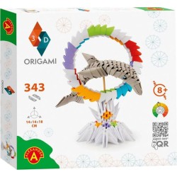 Alexander Toys alexander origami 3d 501828-3d origami dolphin - beautiful 3d  sculpture wi 2552 5906018025521