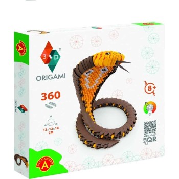 Alexander Toys origami 3d 501840-3d origami cobra - beautiful 3d  sculpture with patented  2571 5906018025712