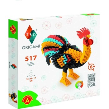 Alexander Toys ORIGAMI 3D Rooster (Πετεινός) 517 Pcs 2574 5906018025743