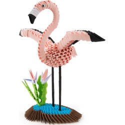 Alexander Toys origami 3d 501842-3d origami flamingo - beautiful 3d  sculpture with patent 2572 5906018025729
