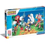Clementoni Children's Puzzle Maxi Super Color Sonic the Hedgehog 104 pcs 1210-25764 8005125257645
